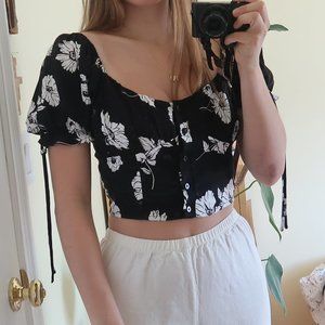 floral blouse